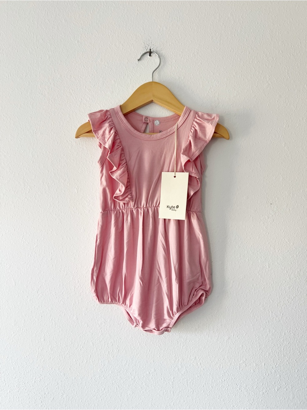 KYTE | NWT Bamboo Ruffle Bubble Romper | 18-24 mos